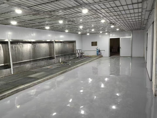 Environmental protection Water Curtain Spray Cabinet Paint Mist Purification Equipment Cyclone Water Curtain Booth