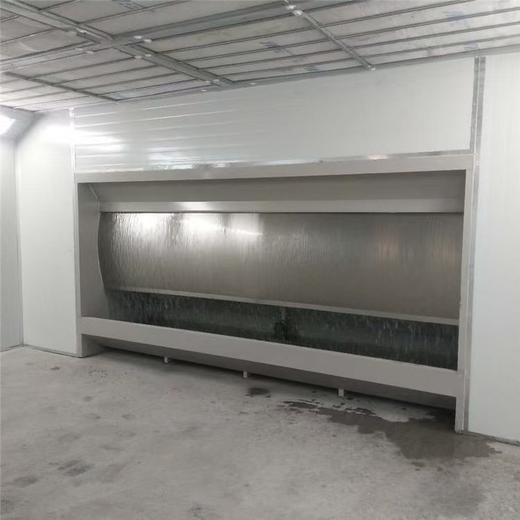 Environmental protection Water Curtain Spray Cabinet Paint Mist Purification Equipment Cyclone Water Curtain Booth
