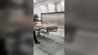 बड़ा जल पर्दा स्प्रे बूथ